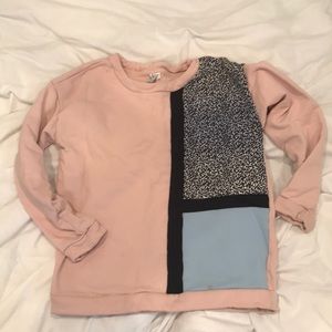 & other stories pink print sweatshirt